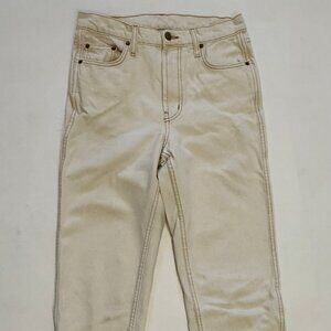 B Sides Louis High Rise Slim in Tile White, size 26